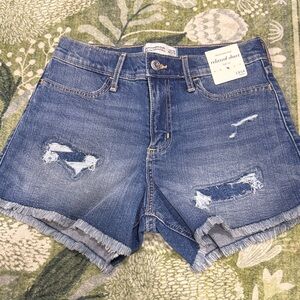 Abercrombie Kids  Denim Blue Relaxed Shorts